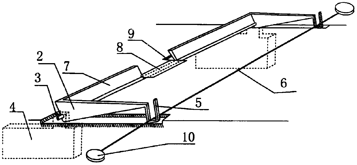 Blocking cable lifting device