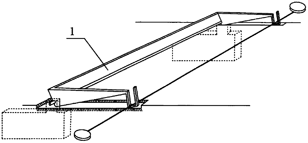 Blocking cable lifting device