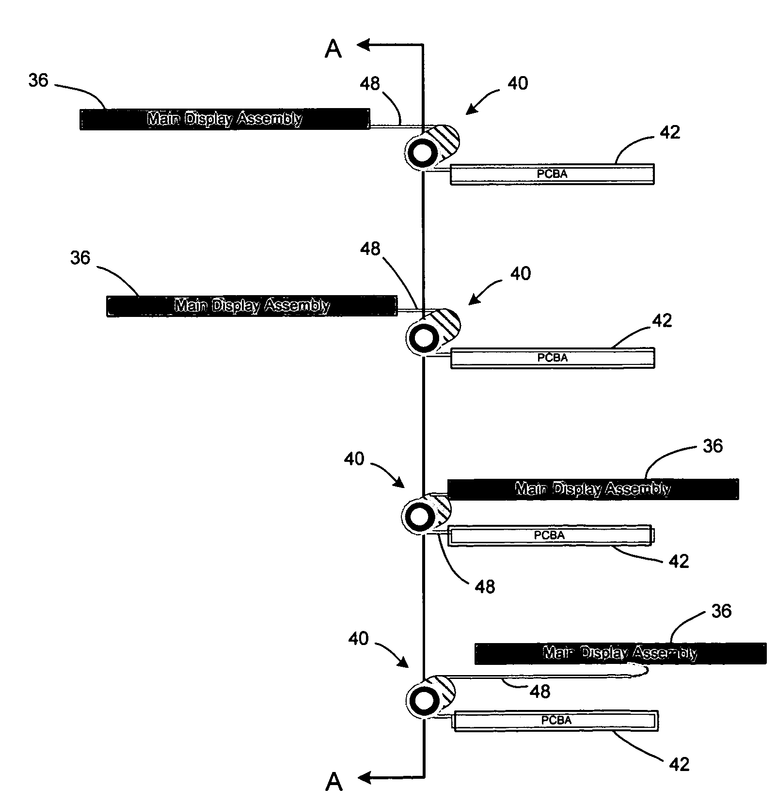 Portable communication device having an open channel hinge assembly