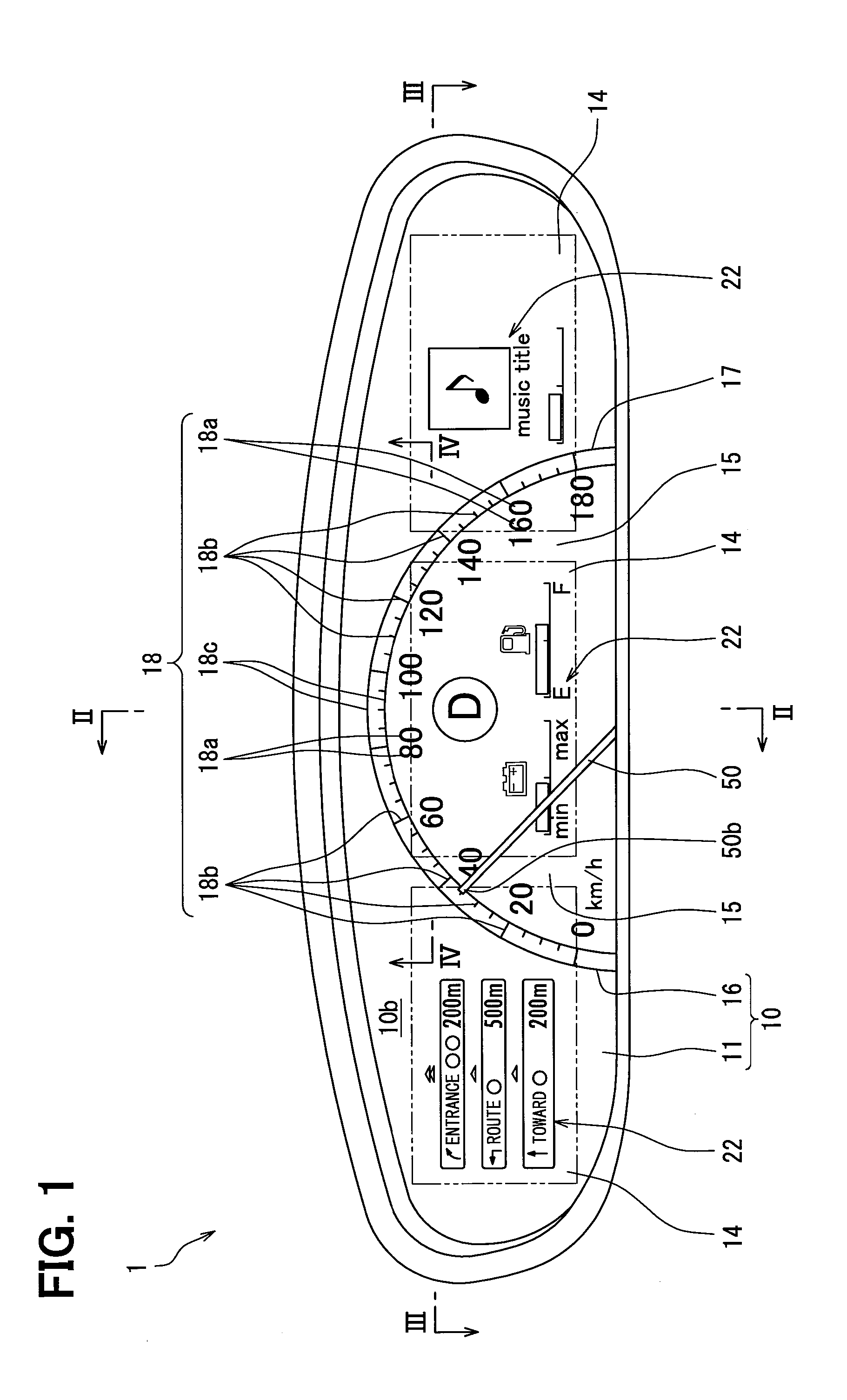 Vehicular display device