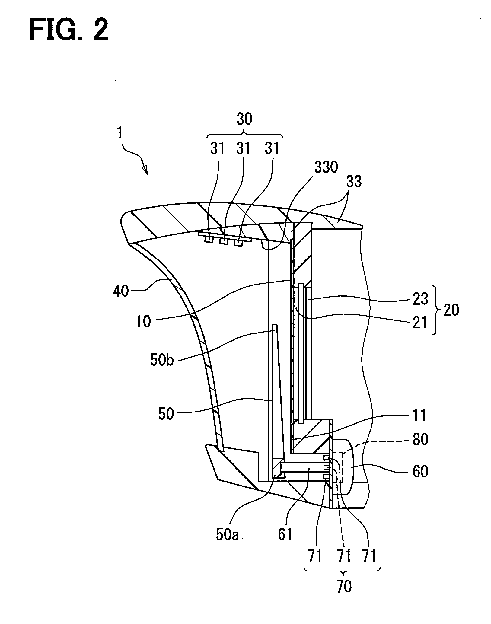 Vehicular display device