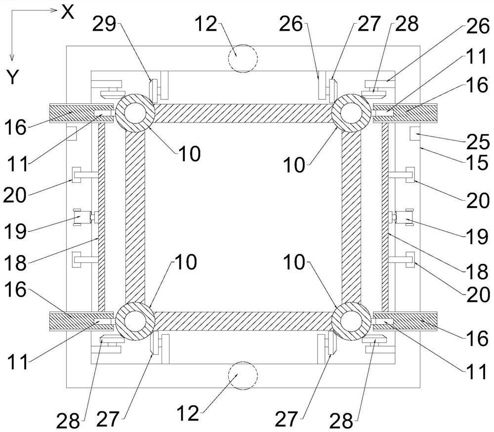 Double-arm electric holding pole