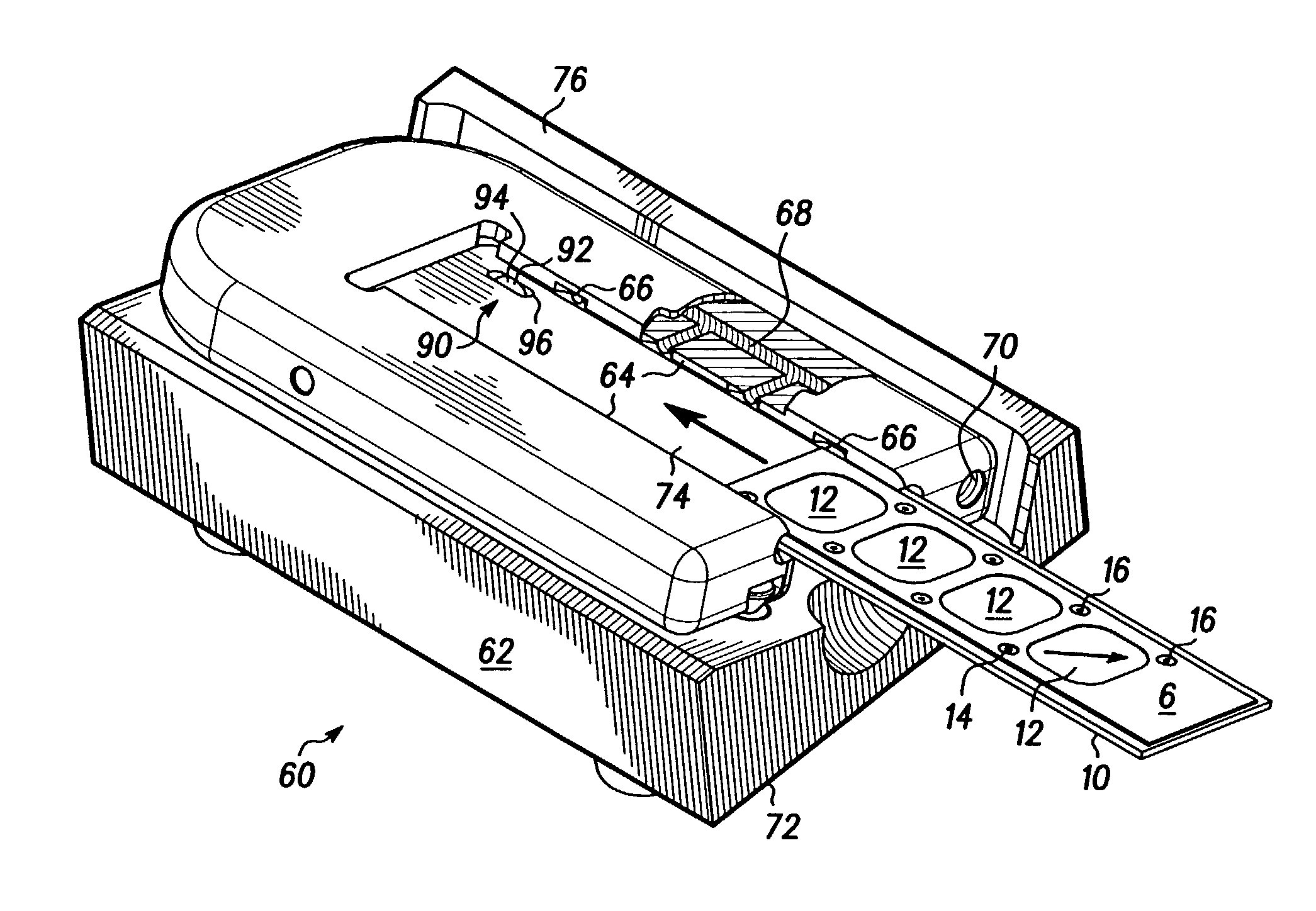 Biochip holder and method of collecting fluid