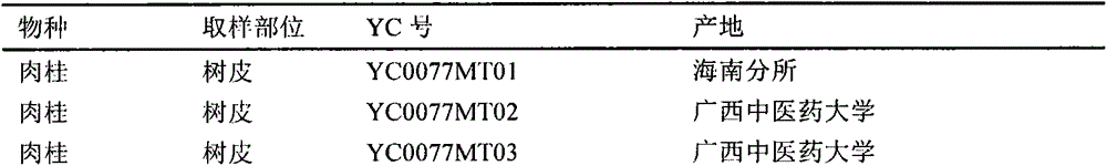 Rapid molecular identification method for cinnamon