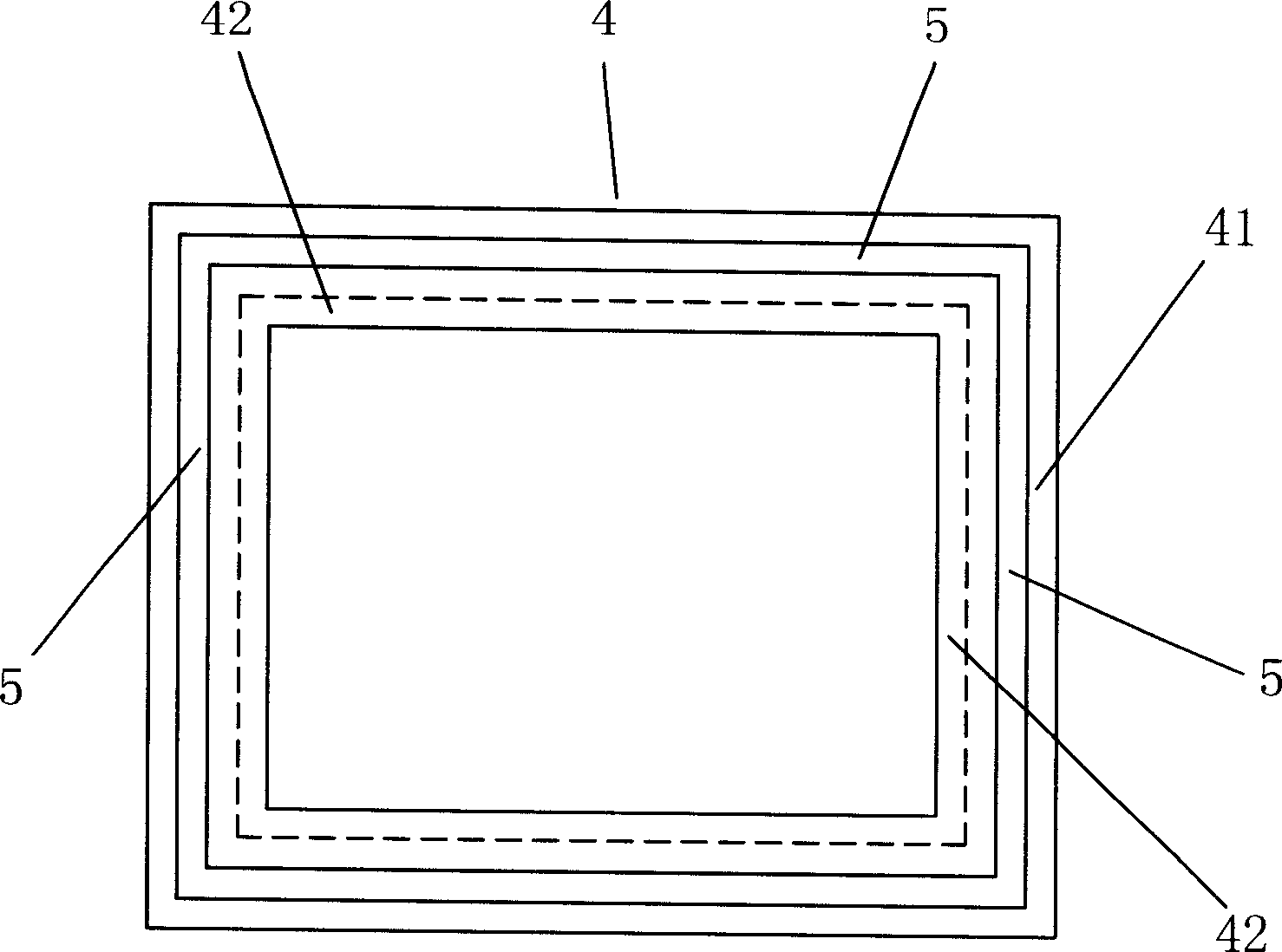 Sealing device of proton exchanging film fuel cell unit