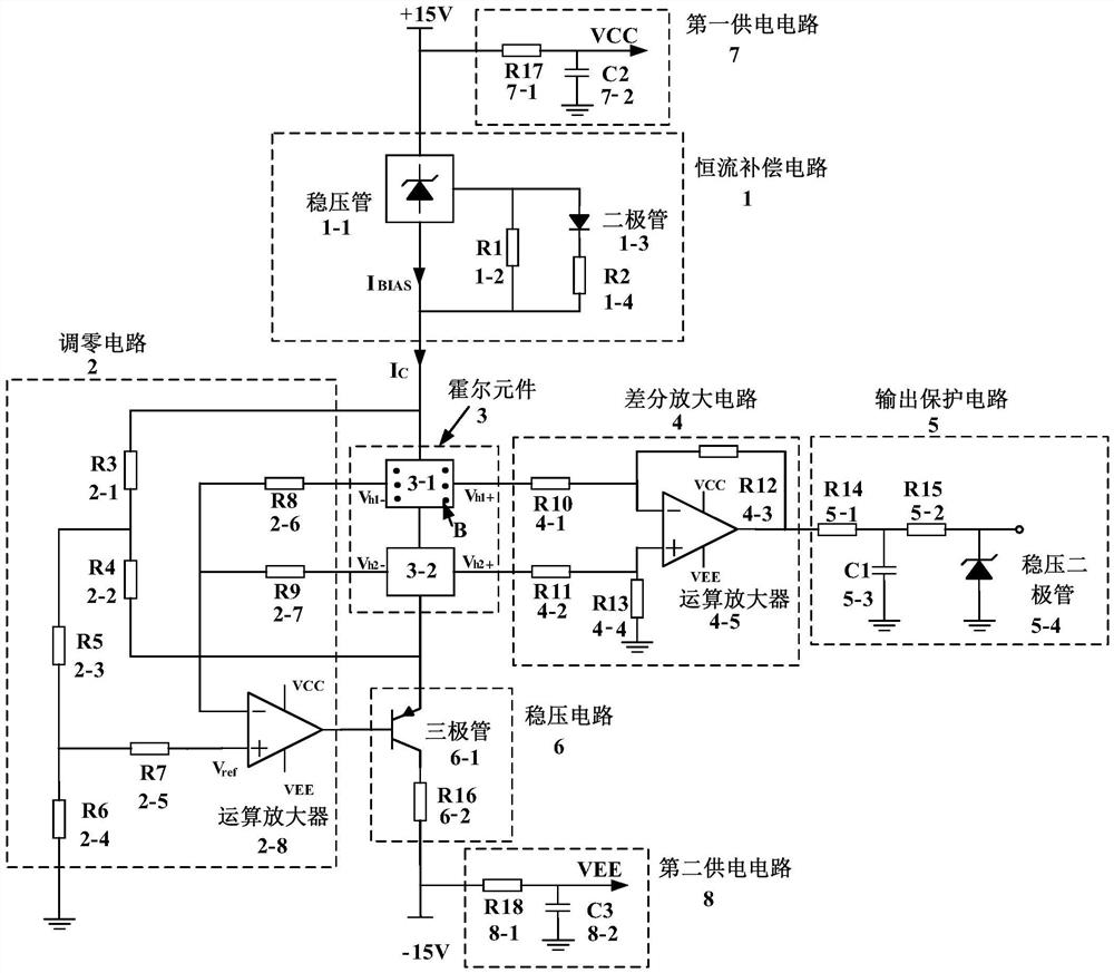 A Hall Current Sensor Circuit with Double Hall Element Structure