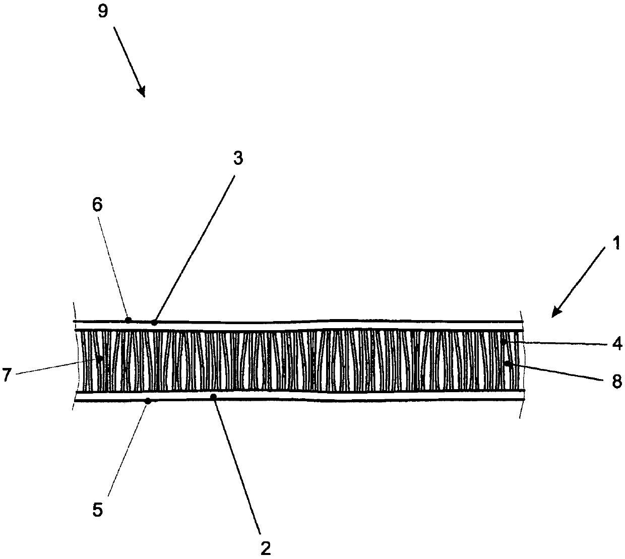 Textile sheet material, its use and cleaning device comprising the textile sheet material