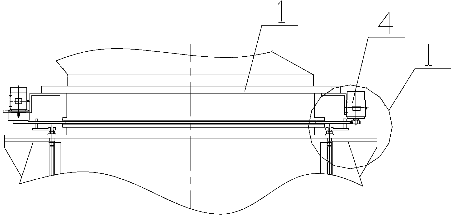 Automatic stator blade distance adjusting device for vertical roller mill powder concentrator