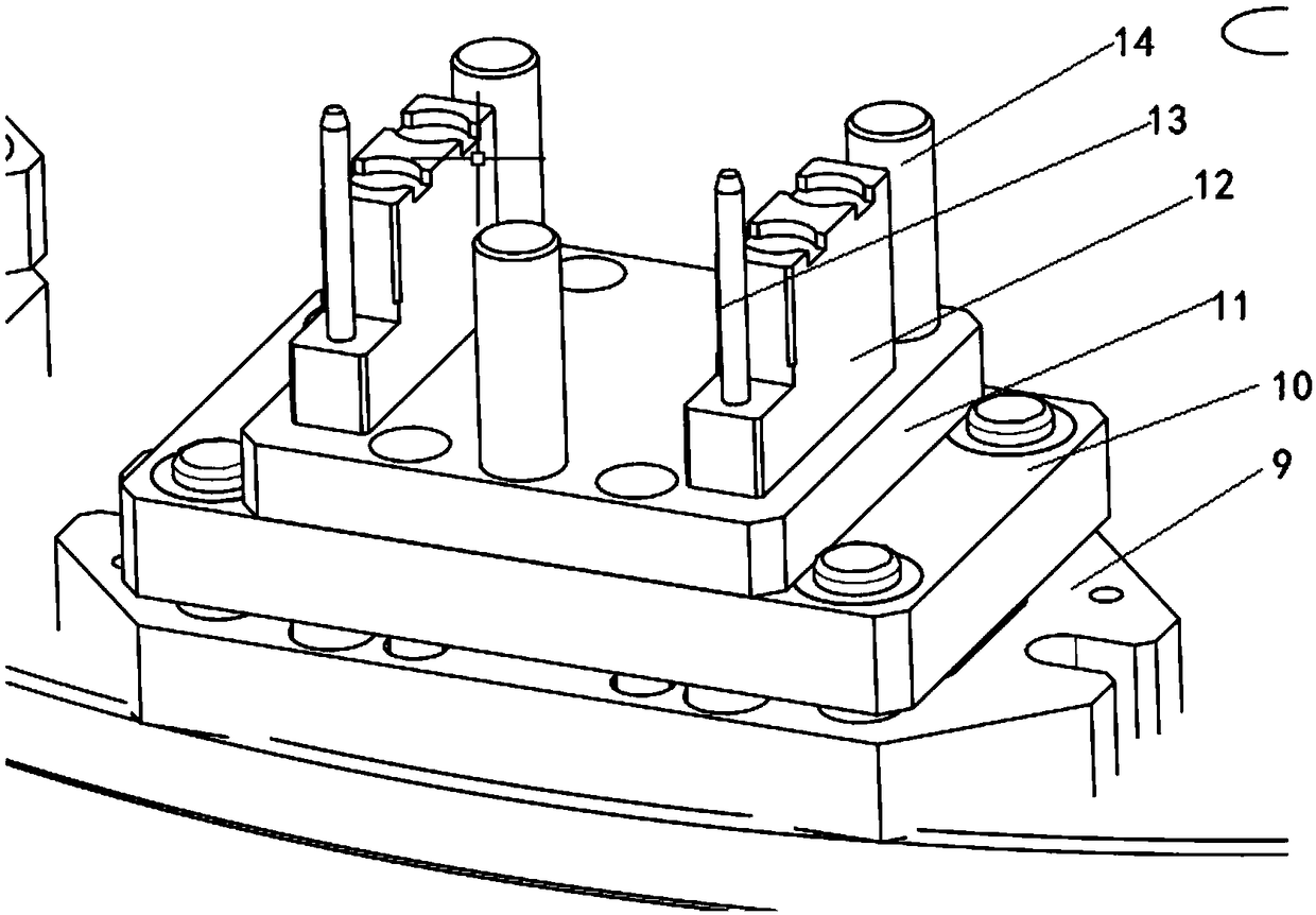 Multi-station riveting and pressing device