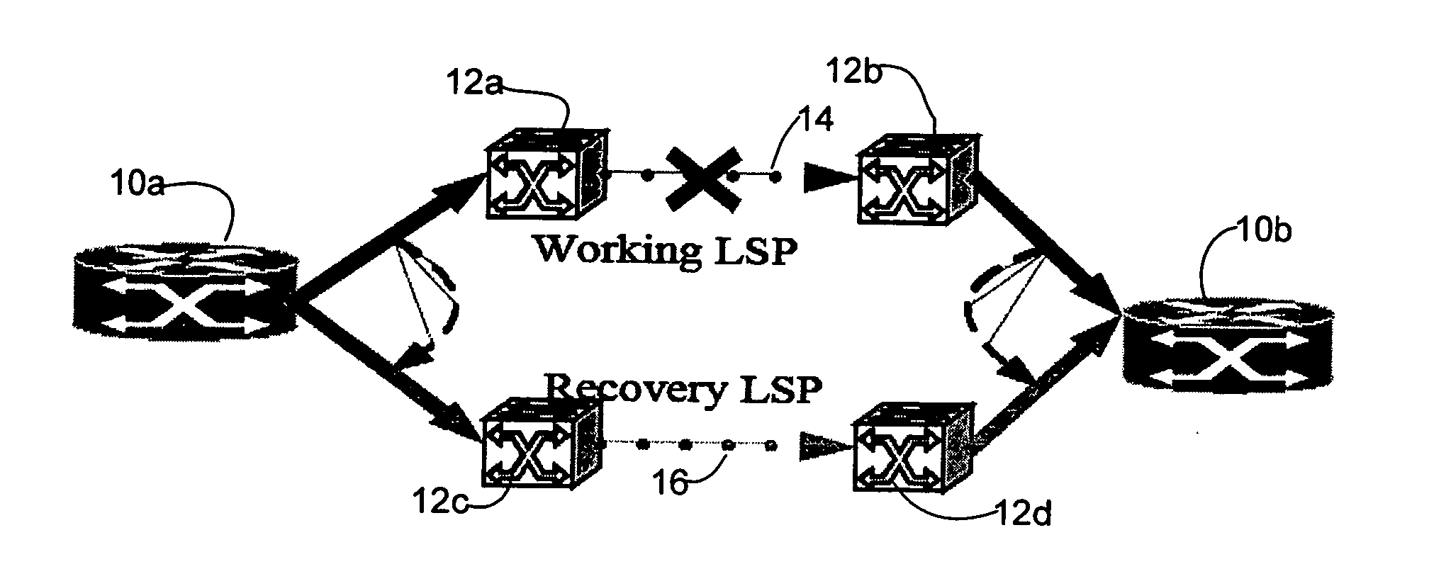 Dynamic path protection in an optical network