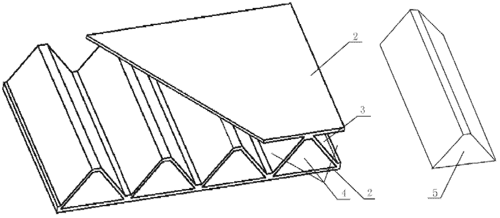 Lattice metal-foamed aluminium composite material and preparation method thereof