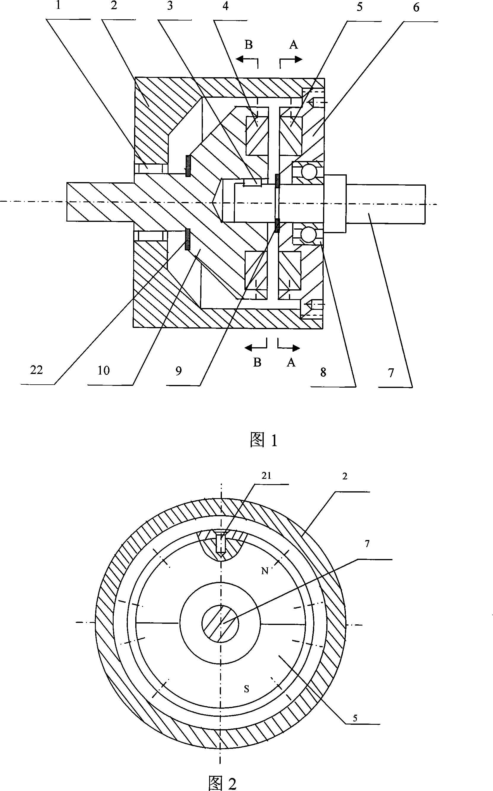 A percussion drill possessing magnetometric percussion arrangement