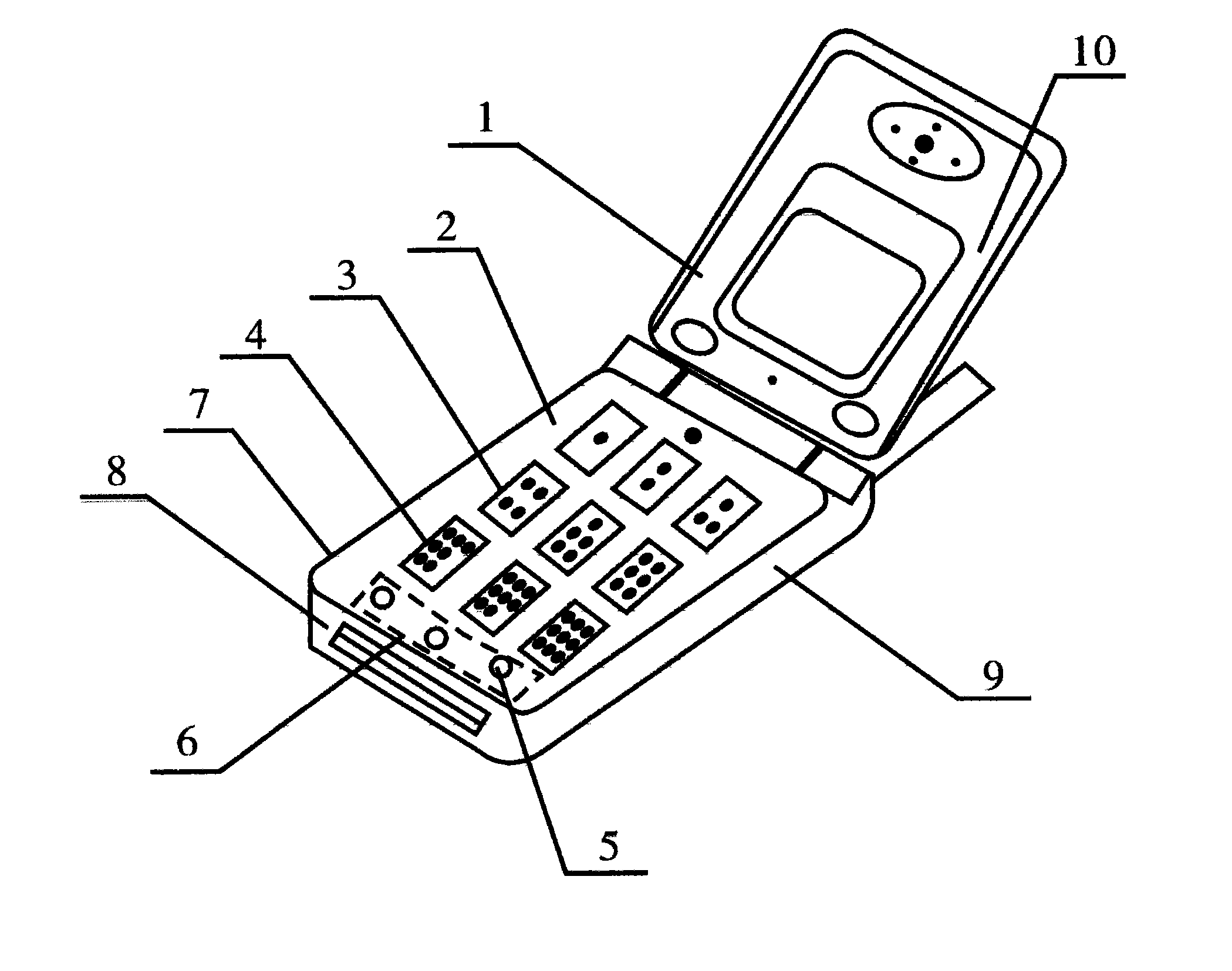 Anti-cold mobile phone for blind