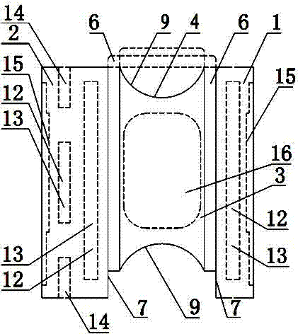 Multifunctional assembling and pouring type templated block, use method and use thereof