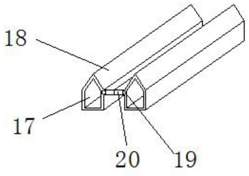 A plastic film multi-stage buffer guide device