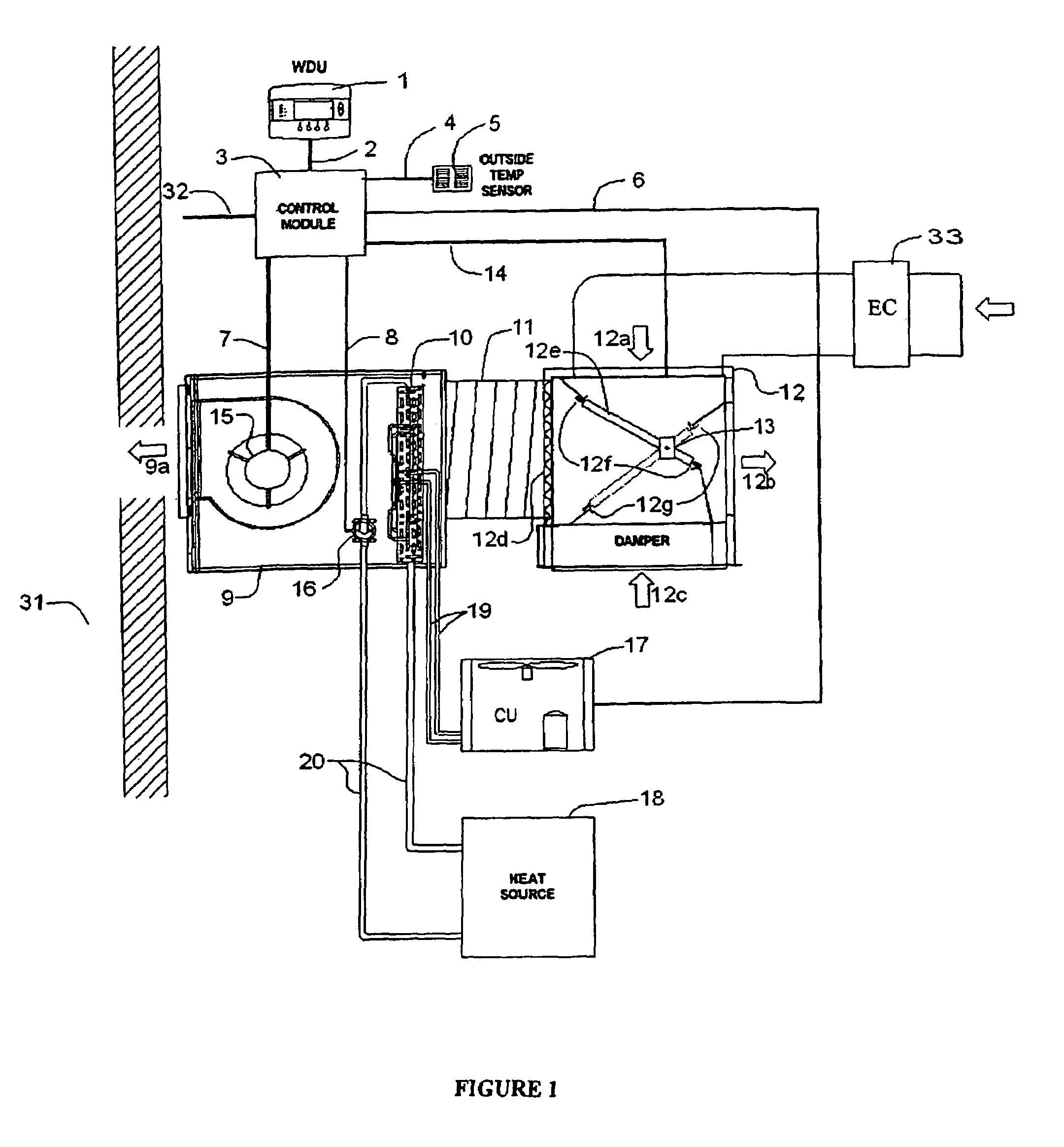 Integrated ventilation cooling system