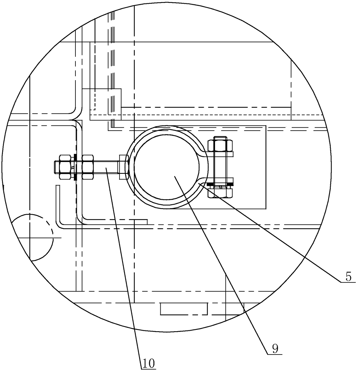 Rapid fire extinguishing device for lithium battery automatic material storage system