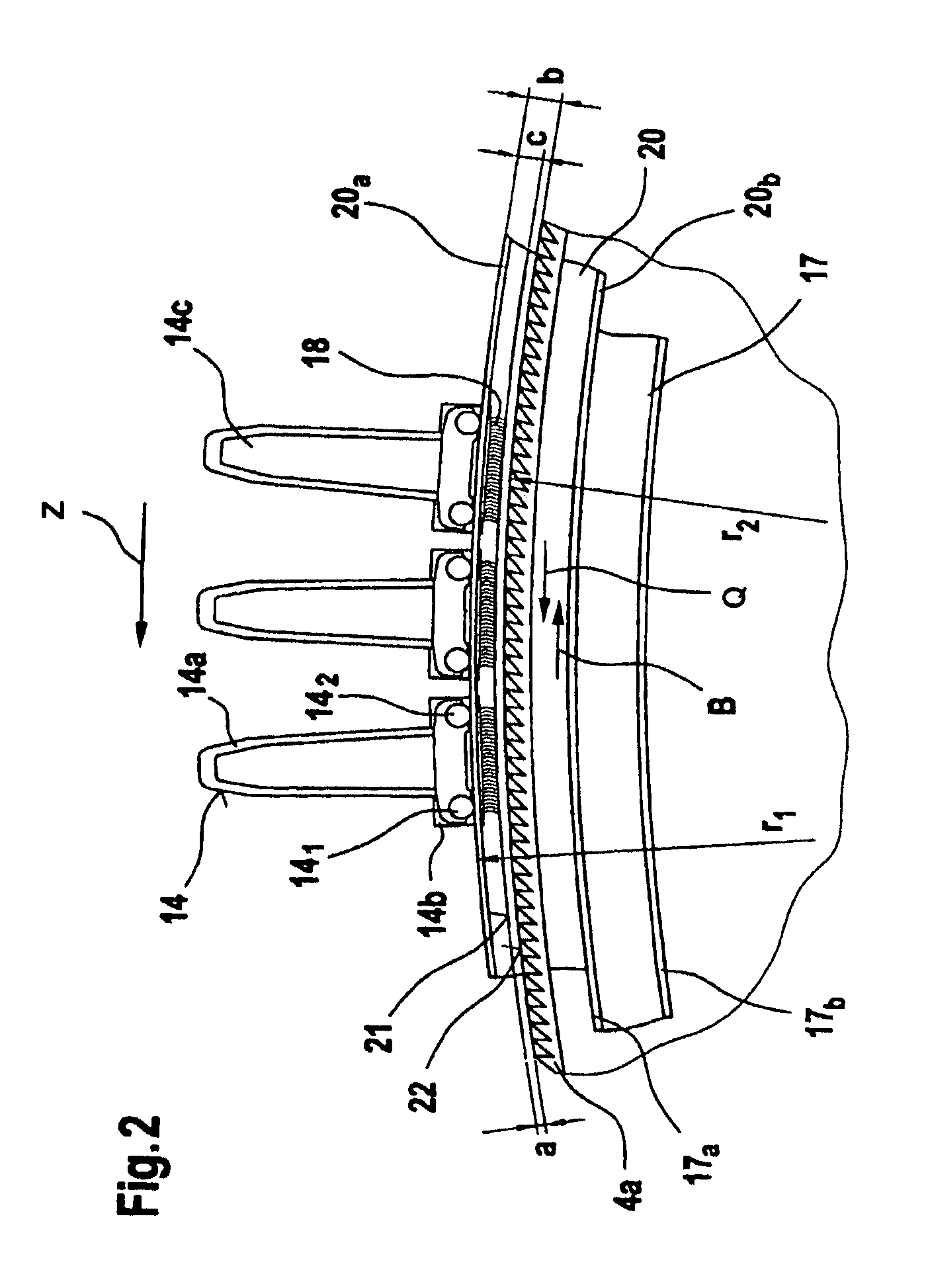 Card flat bar for a carding machine