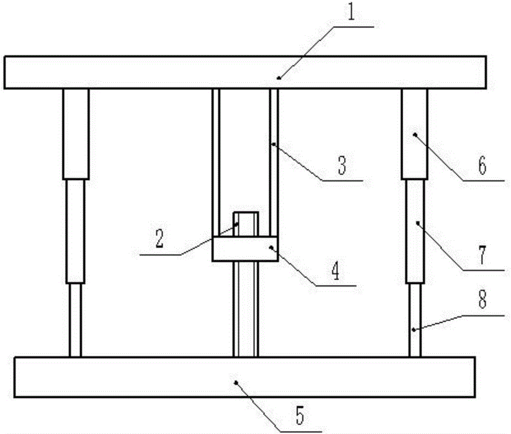 Computer desk height adjustment mechanism