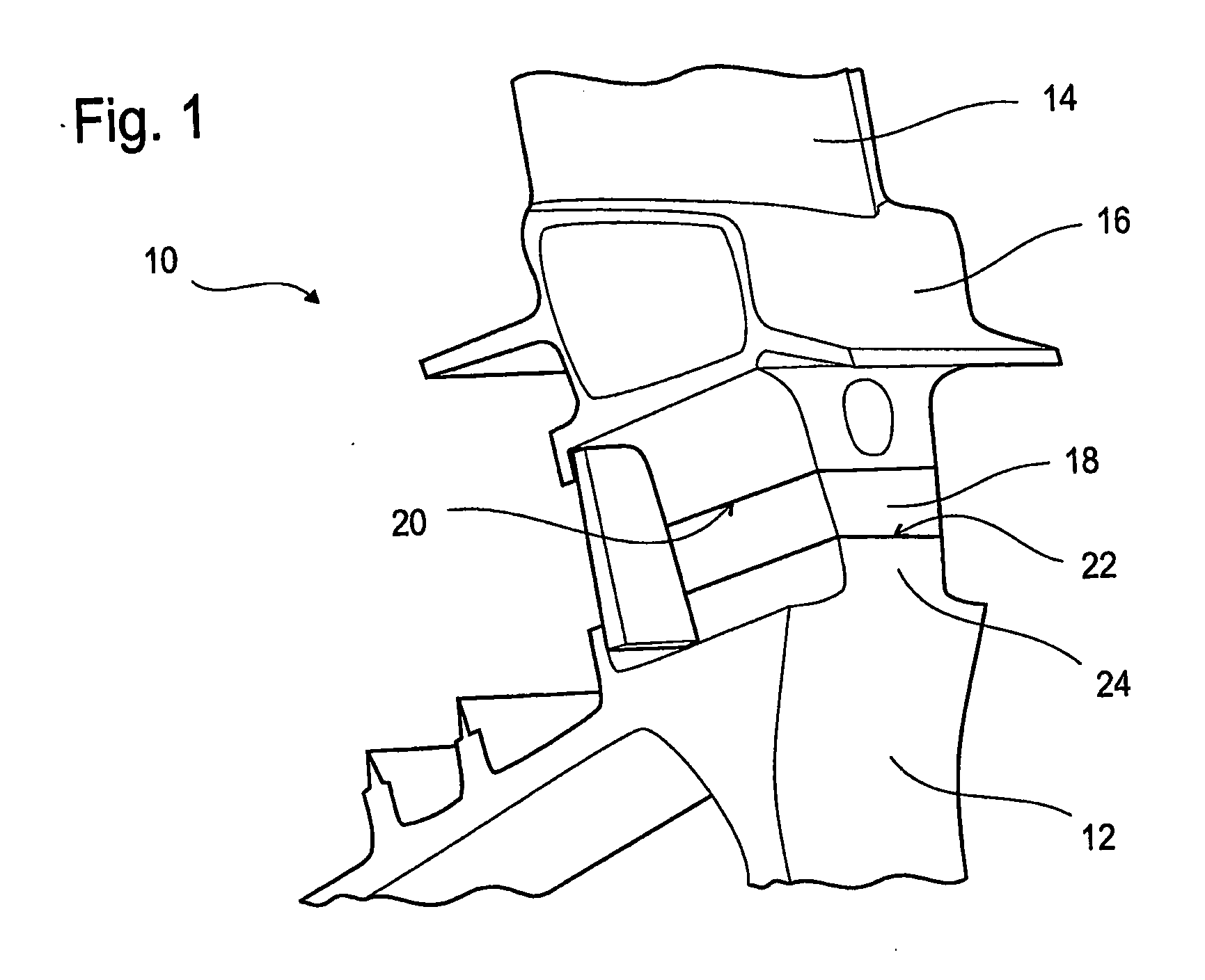 Component for a gas turbine and a method for the production of the component