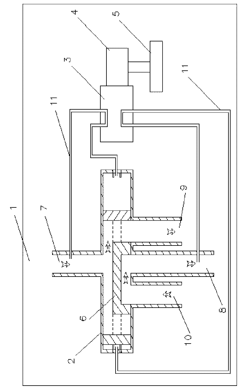 Control method for pressure balance of heat pump air conditioner