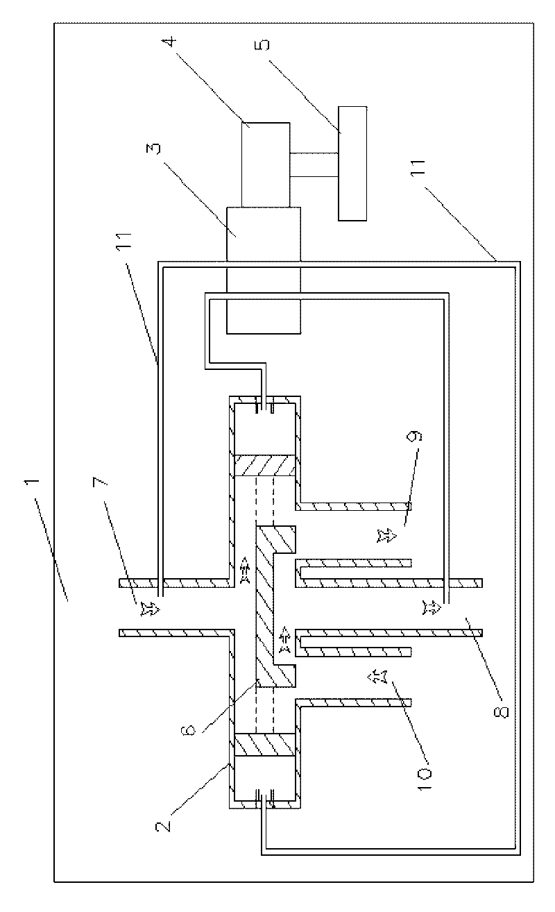 Control method for pressure balance of heat pump air conditioner