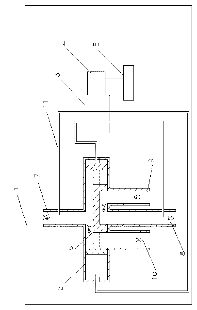 Control method for pressure balance of heat pump air conditioner