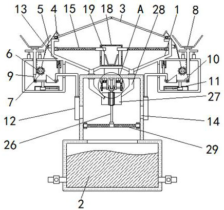 Rainwater recovery device for green building