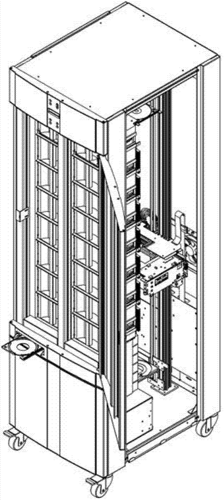 Non-tray case type cassette optical disk box and automated driving device thereof