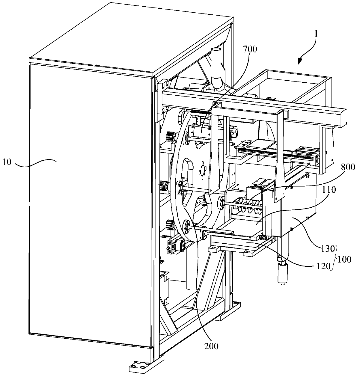 Roll-shaped food processing device and forming mechanism