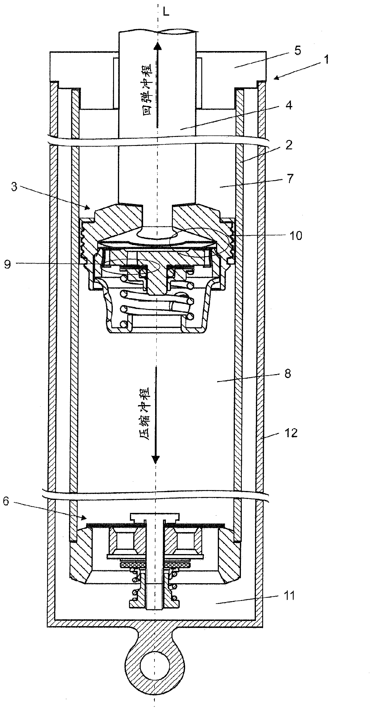 Hydraulic damper with adjustable rebound valve assembly