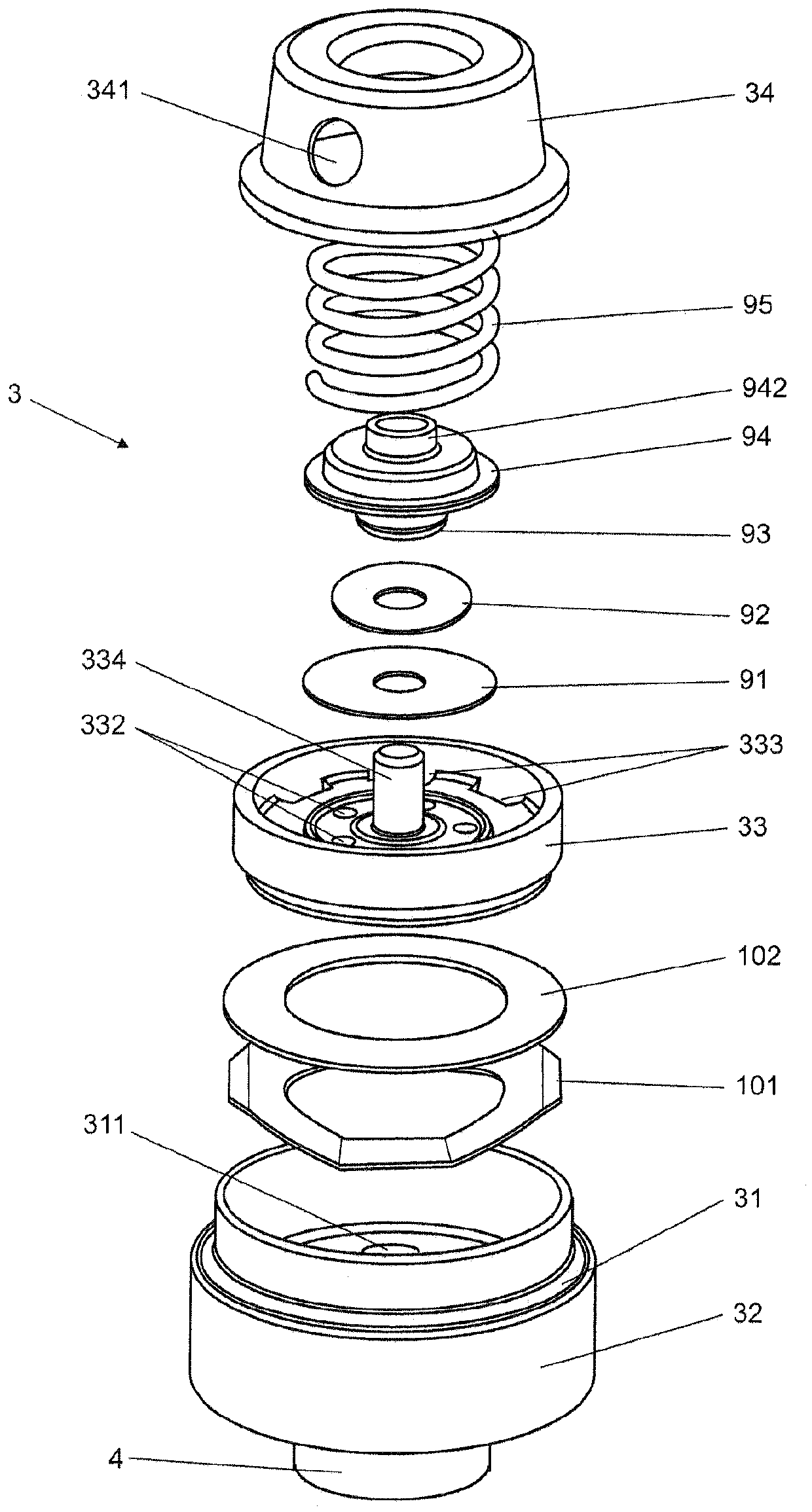 Hydraulic damper with adjustable rebound valve assembly