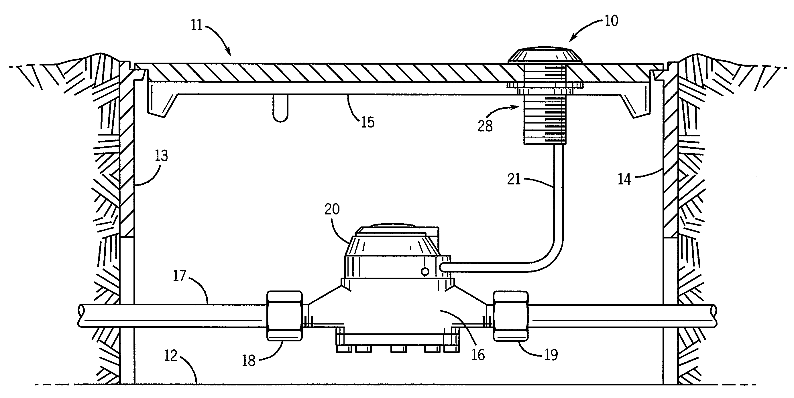 Utility Metering System With Compact And Robust Antenna For Subsurface Installation