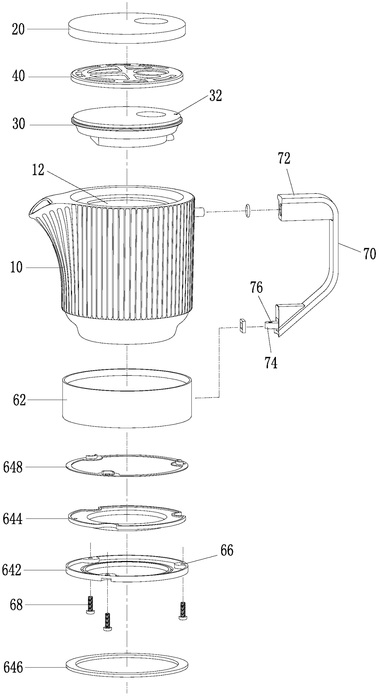 a container for holding liquids