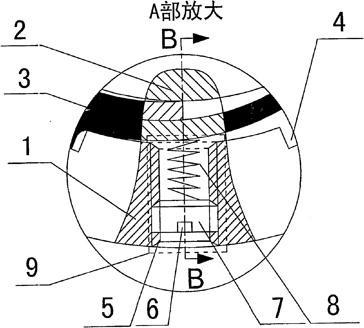 Adjustable cantalever type dynamic pressure gas elastic foil bearing