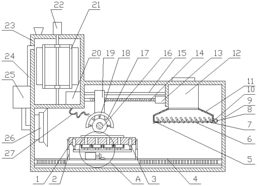 Paint spraying device for guitar panel production