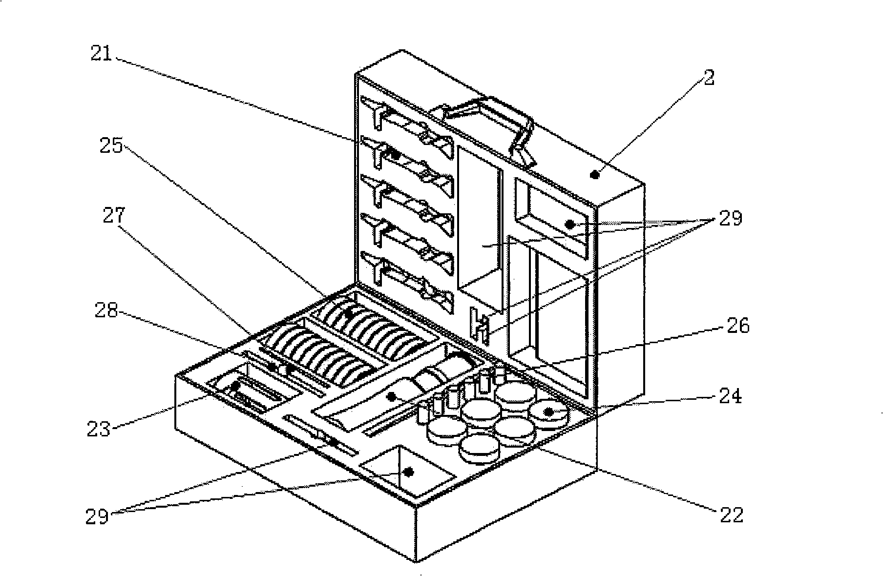 Multifunction air microbe sampling box