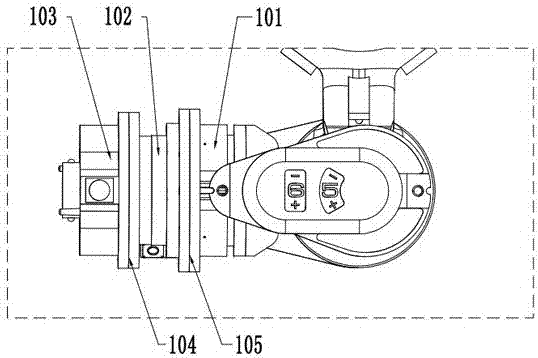 Robot flexible curved surface milling processing production device