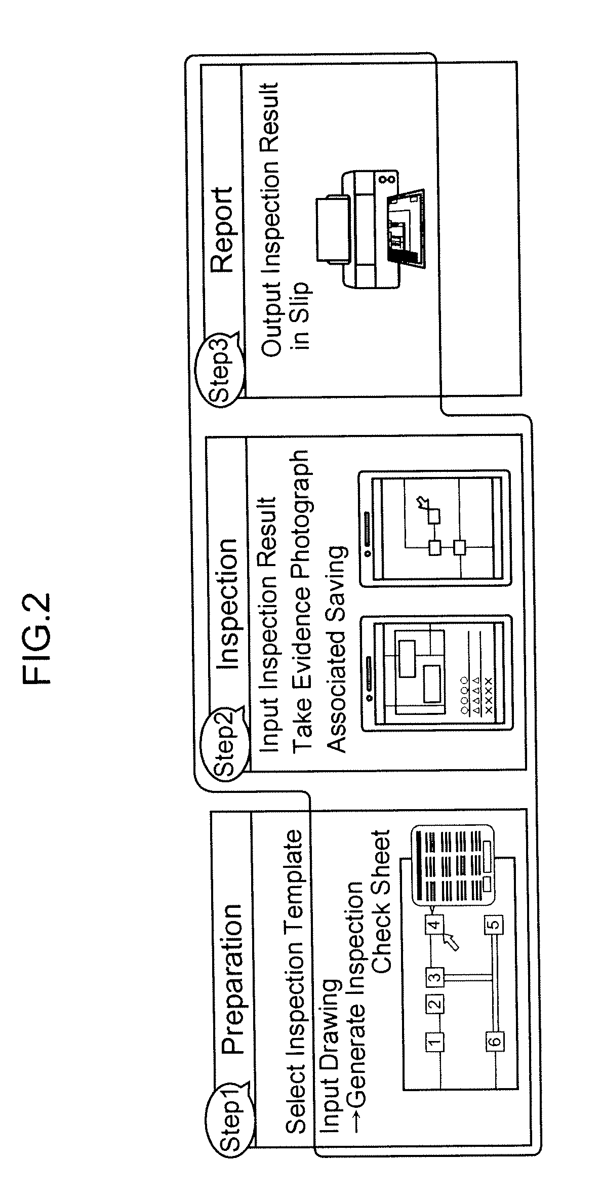 Construction inspection system, portable terminal, construction inspection method, program, and recording medium