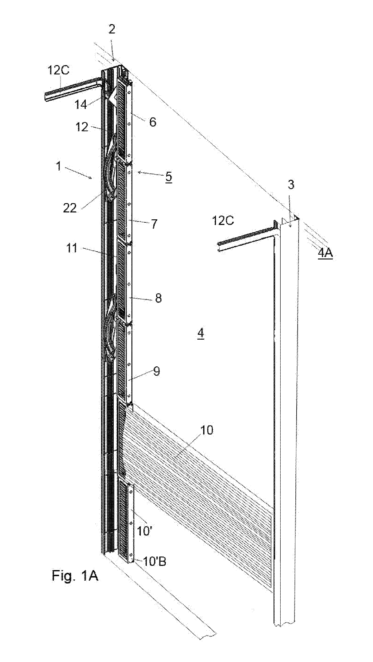 Sectional folding overhead door assembly