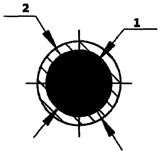 Non-metal armored wire