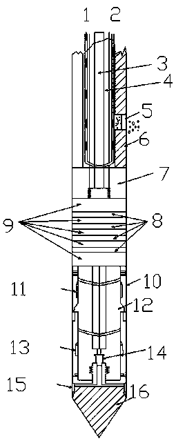 Probe for detecting concentration of volatile organic matter in polluted soil body and geotechnical engineering characteristics