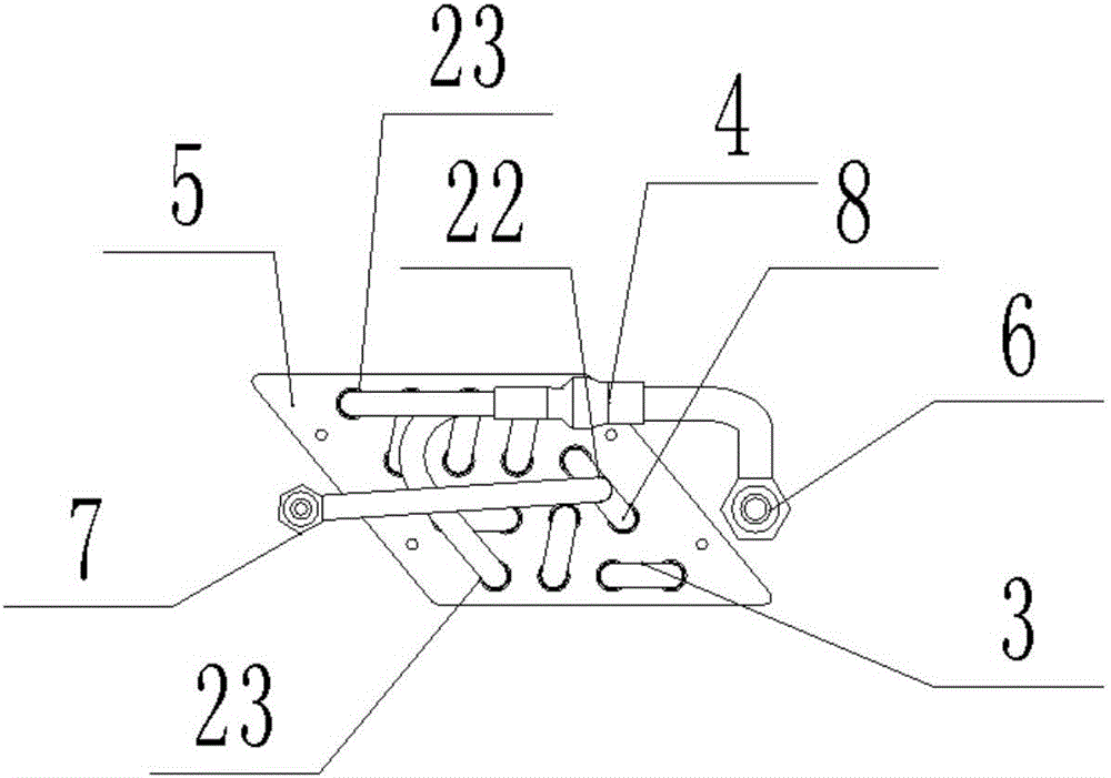 Evaporator for ultrathin type air conditioner