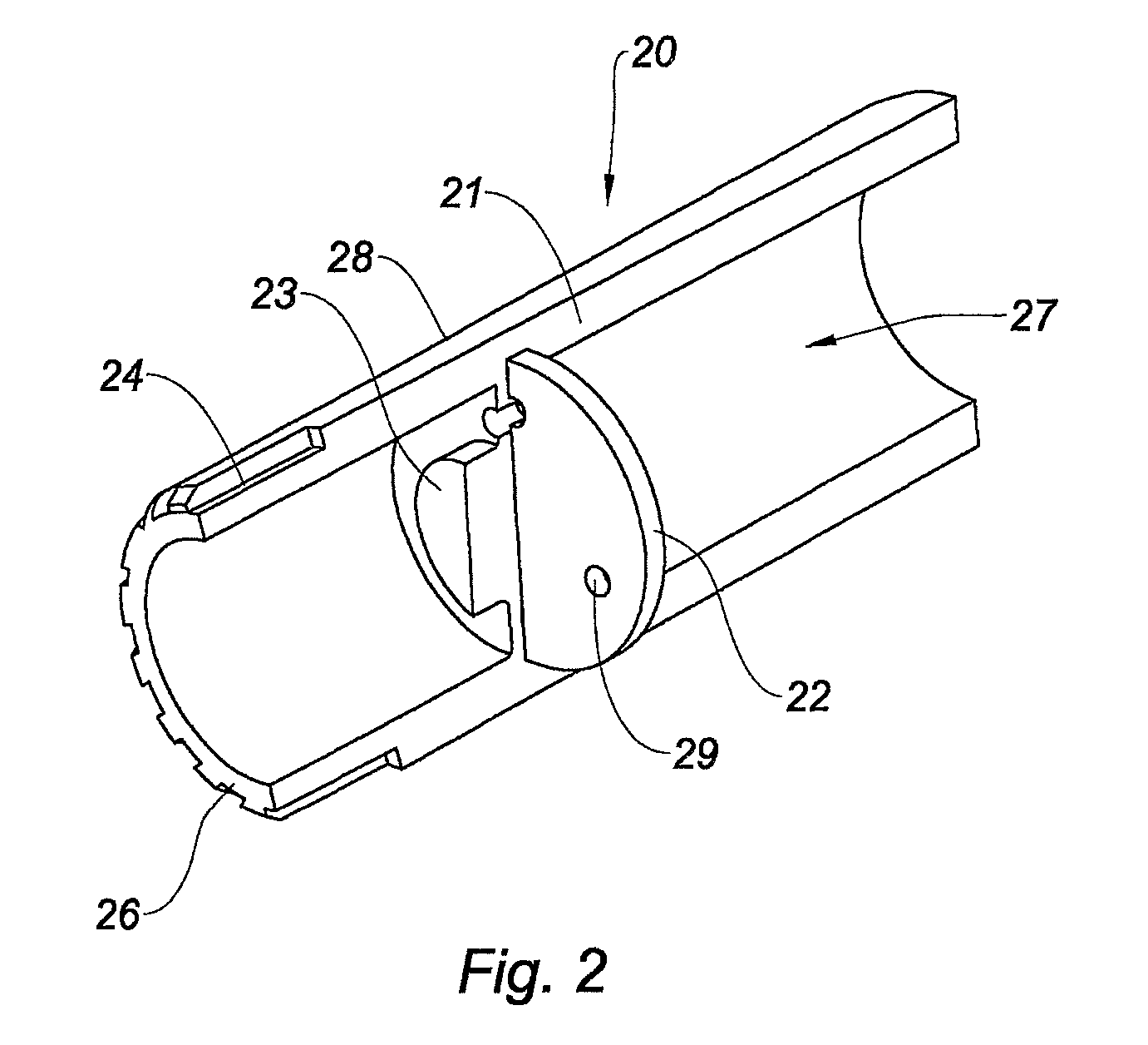 Plastic primary piston with insert for a tandem penetration-type master cylinder and a master cylinder equipped with such a piston