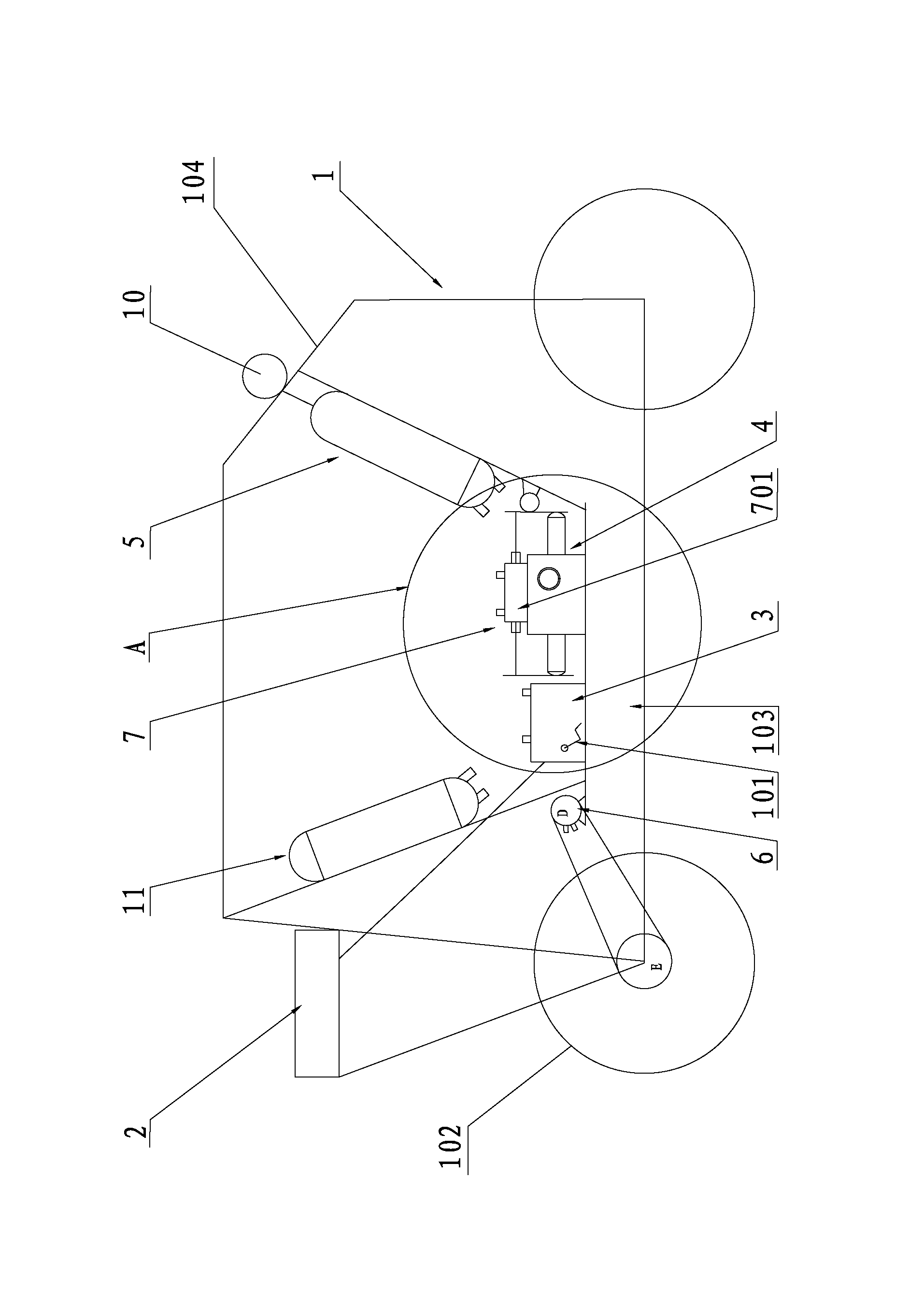 Bicycle with pressure speed-aid device