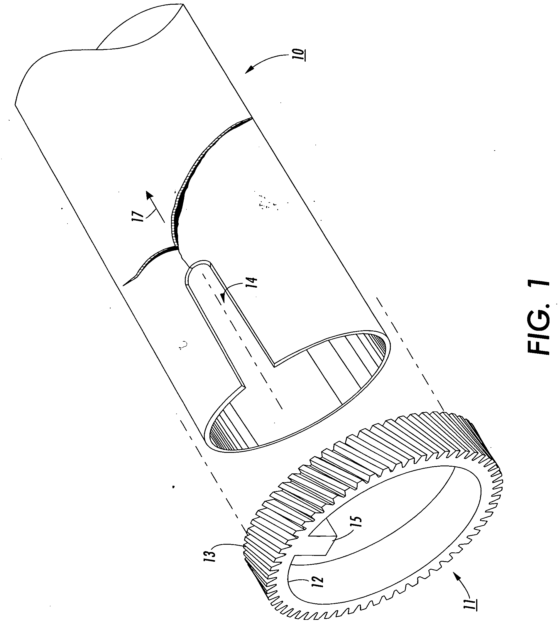 Thin walled fuser roll with stress redirected from axial to radial direction