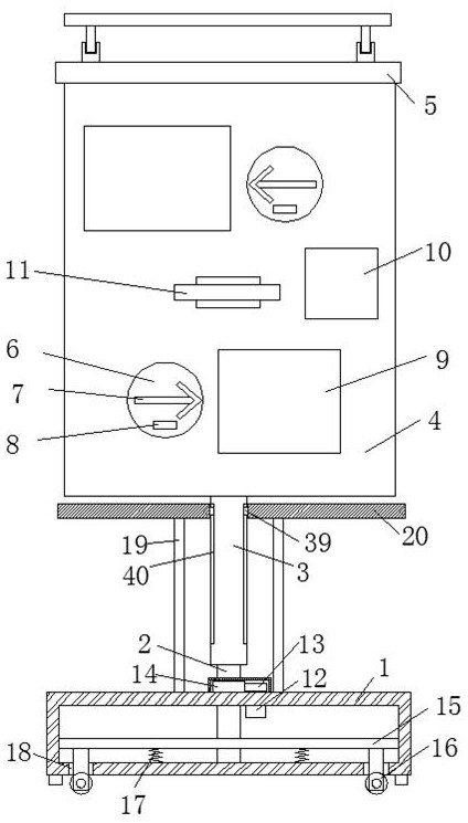 Scenic spot guiding device with function of conveniently adjusting direction