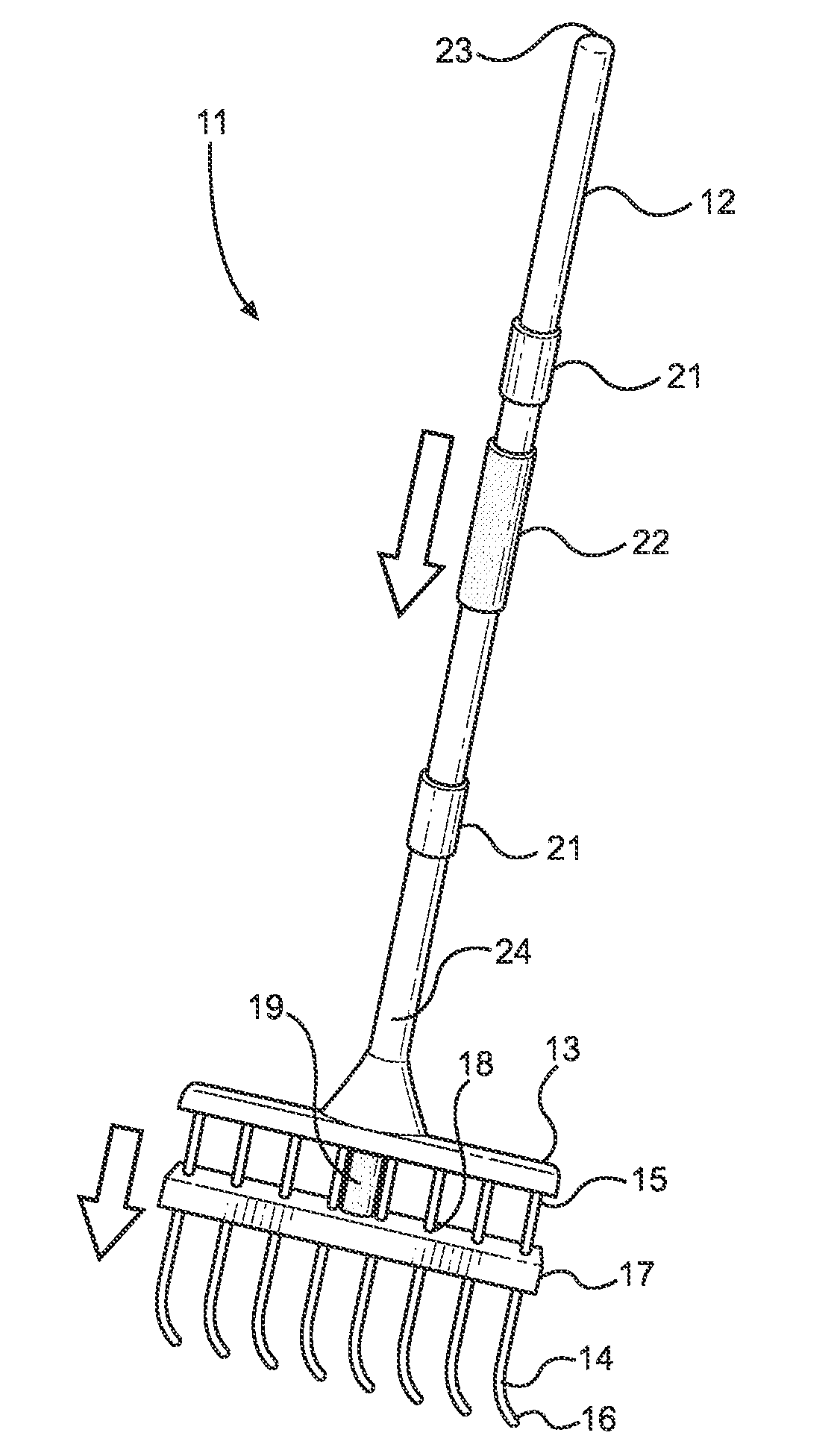 Self-Cleaning Rake