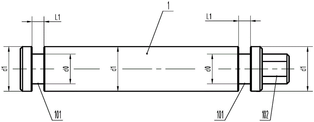 Cylindrical forge piece precise mandrel broaching method