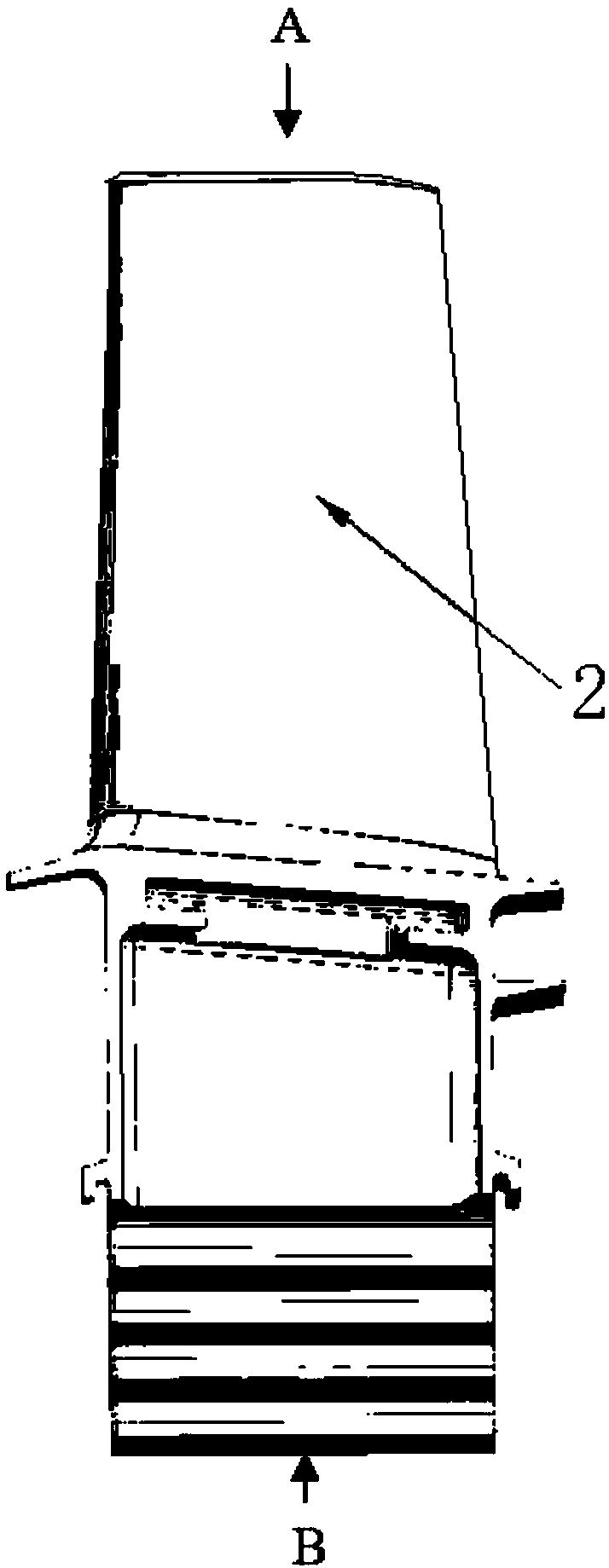 Turbine movable blades cooling structure of marine gas turbine